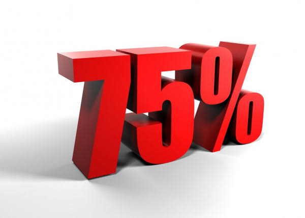 75%