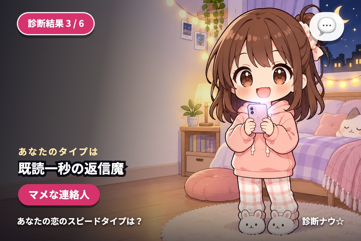 既読一秒の返信魔