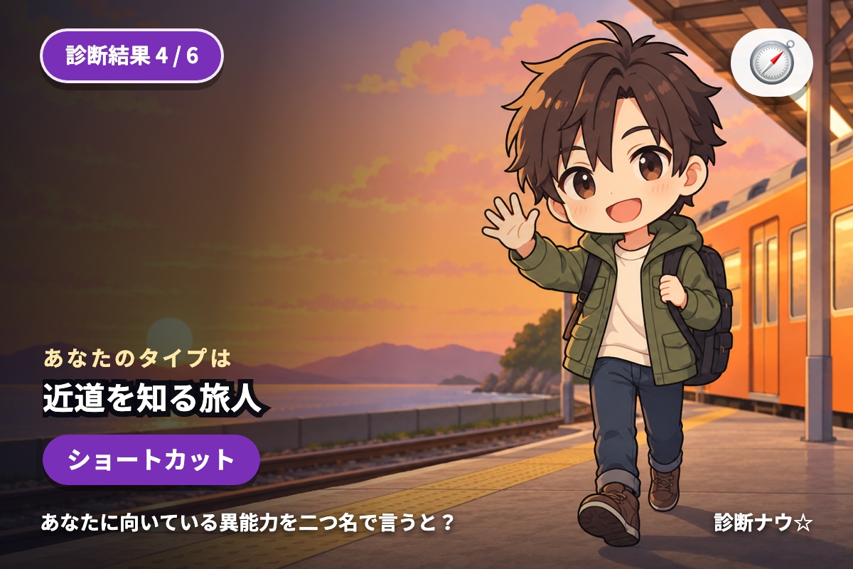 近道を知る旅人